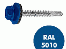 Саморез кровельный RAL-5010 5,5x19 (250шт)